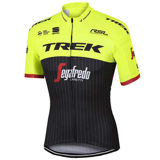 Maglia Trek Segafredo Manica Corta 2017 verde e nero